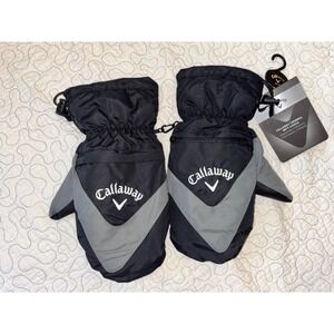 Callaway Thermal Mitt 2-Pack Black Grey Golf Mittens OSFM